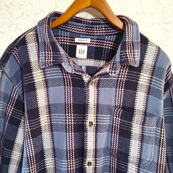 GAP Other - Gap Men's Button-Down Plaid Casual Jacket Size XL